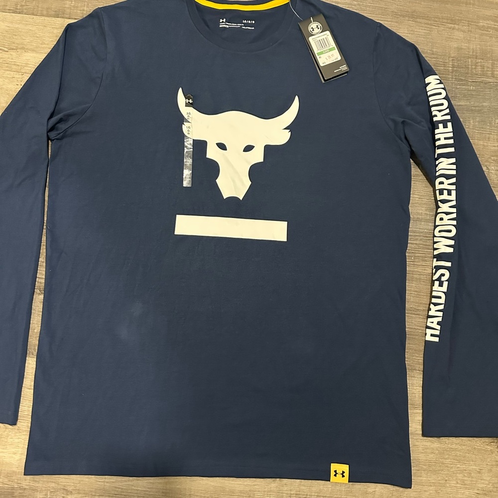 LG Men's Navy Long Sleeve Graphic Tee